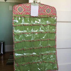 Vera Bradley front and back jewelry holder.